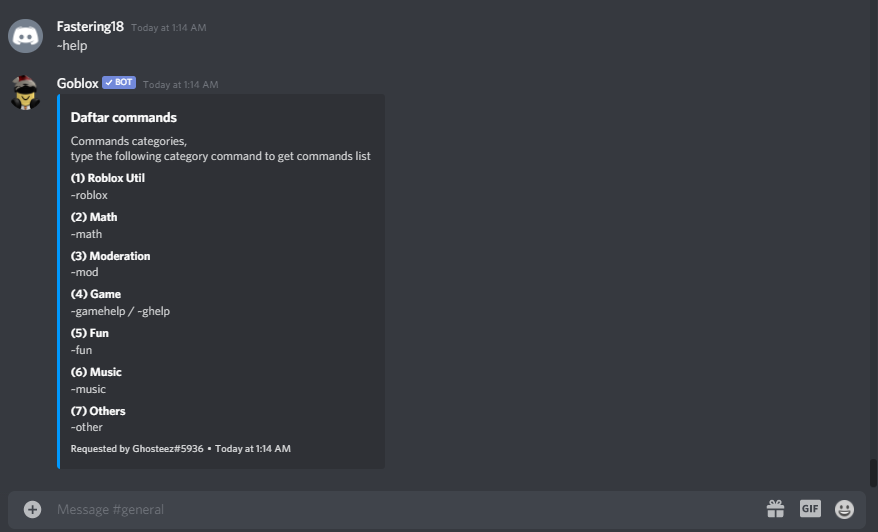 Goblox Discord Bot (2020)